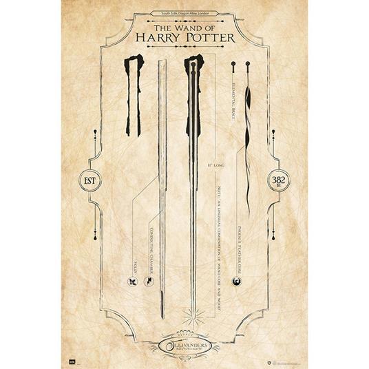 Maxi Poster 61x91,50 Cm Harry Potter The Wand