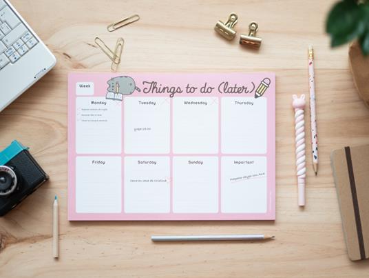 Block Planner settimanale A4 Pusheen Foodie - 21x29,8 cm - 2