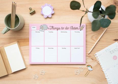 Block Planner settimanale A4 Pusheen Foodie - 21x29,8 cm - 5