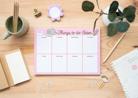 Block Planner settimanale A4 Pusheen Foodie - 21x29,8 cm - 5
