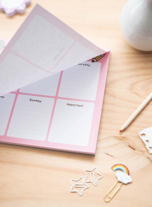 Block Planner settimanale A4 Pusheen Foodie - 21x29,8 cm - 7