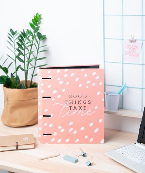 Raccoglitore 4 Anelli Glitter Gold Dreams - 4