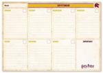 Block Planner settimanale A4 Harry Potter, Grifondoro - 21x29,8 cm