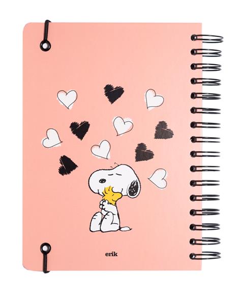 Taccuino A5 Spiralato Snoopy a pagine bianche con elastico - 2