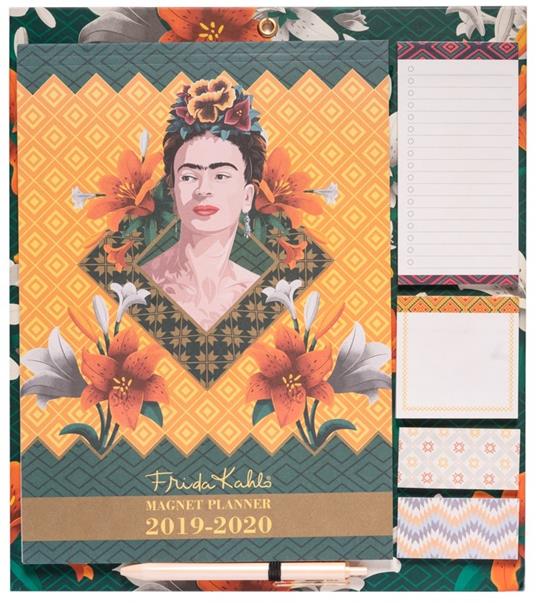 Planner Frida Kahlo 2019-2020. Con magneti per l'attacco al frigo