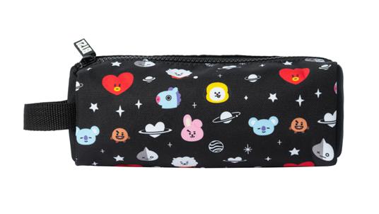 Erik® - Astuccio scuola BT21, Cool Collection, ideale come astuccio portapenne, 21x7,5x7,5 cm
