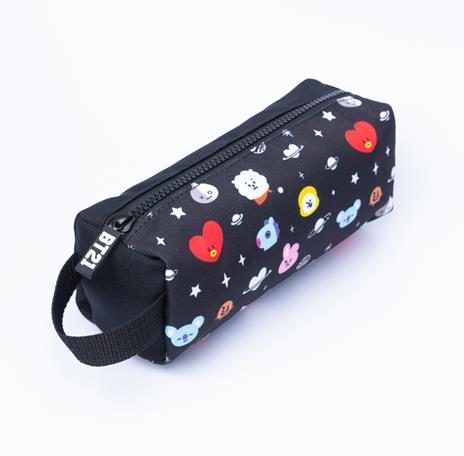 Erik® - Astuccio scuola BT21, Cool Collection, ideale come astuccio portapenne, 21x7,5x7,5 cm - 3