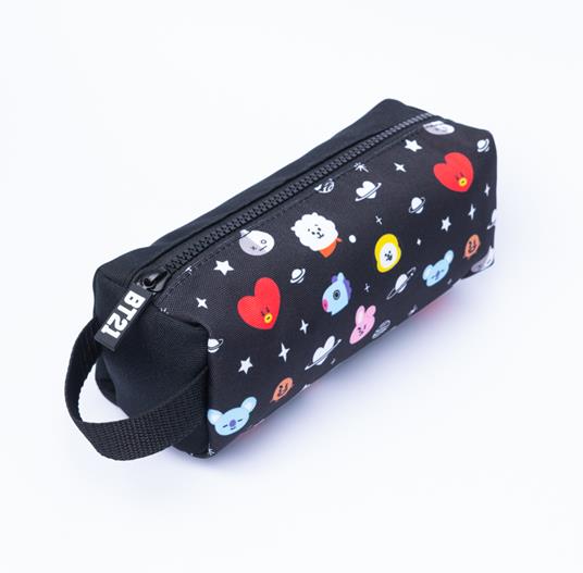 Erik® - Astuccio scuola BT21, Cool Collection, ideale come astuccio portapenne, 21x7,5x7,5 cm - 3