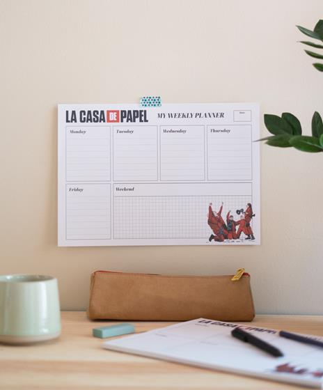 Block Planner settimanale A4 La Casa de Papel - 21x29,8 cm - 6