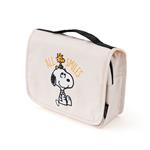 Beauty Case Pieghevole Da Viaggio Con Gancio Snoopy
