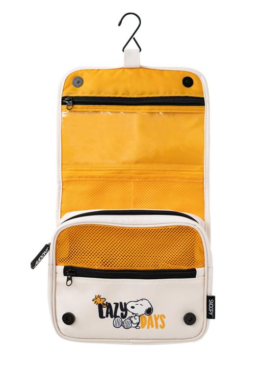 Beauty Case Pieghevole Da Viaggio Con Gancio Snoopy - 2