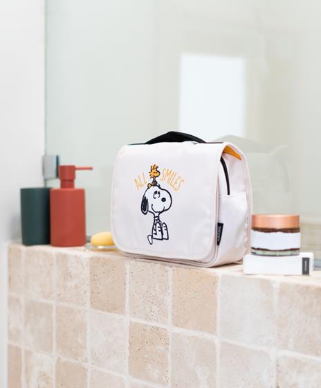 Beauty Case Pieghevole Da Viaggio Con Gancio Snoopy - 4