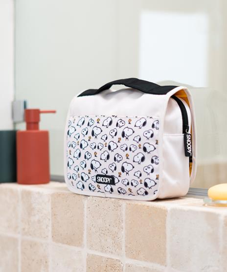 Beauty Case Pieghevole Da Viaggio Con Gancio Snoopy - 5