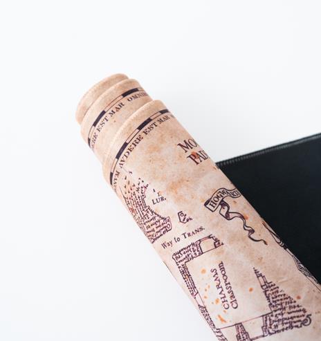 Tappetino mouse XXL Mappa del Malandrino Harry Potter, gomma antiscivo, 80x35 cm, 100% waterproof, tappetino mouse e tastiera - 4