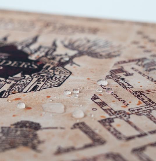 Tappetino mouse XXL Mappa del Malandrino Harry Potter, gomma antiscivo, 80x35 cm, 100% waterproof, tappetino mouse e tastiera - 5