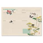 Kokonote Planning da Tavolo Japanese in italiano, con planner settimanale e 54 fogli a strappo, 42x29,7 cm