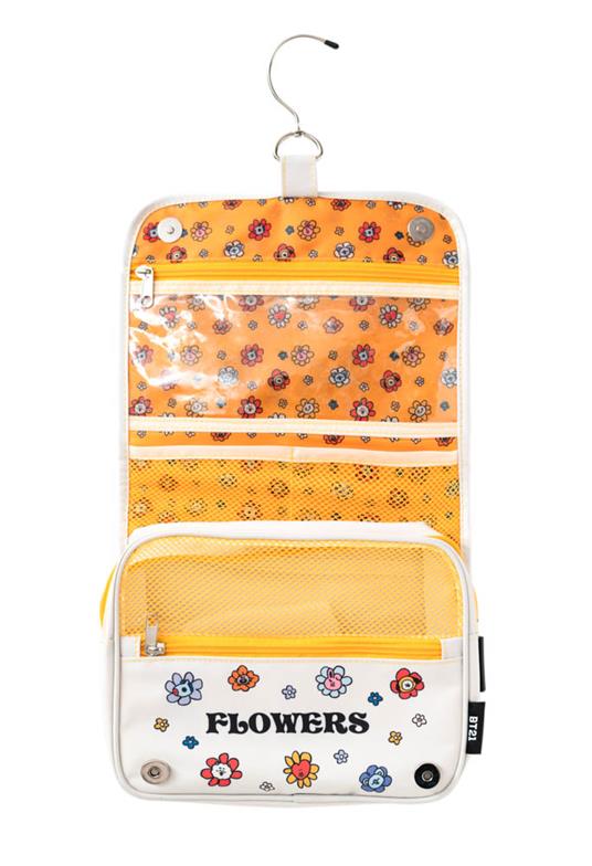 Beauty Case da Viaggio BT21 gancio girevole, 100% impermeabile, astuccio da viaggio, toilette trucchi, necessaire viaggio - 2