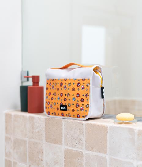 Beauty Case da Viaggio BT21 gancio girevole, 100% impermeabile, astuccio da viaggio, toilette trucchi, necessaire viaggio - 5