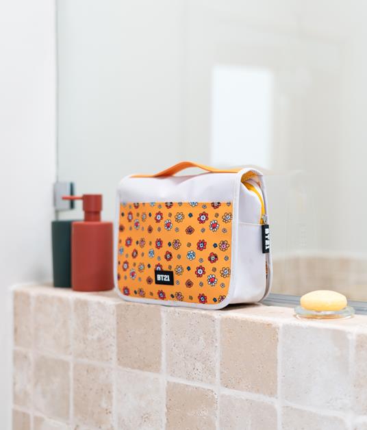 Beauty Case da Viaggio BT21 gancio girevole, 100% impermeabile, astuccio da viaggio, toilette trucchi, necessaire viaggio - 5