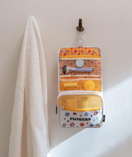 Beauty Case da Viaggio BT21 gancio girevole, 100% impermeabile, astuccio da viaggio, toilette trucchi, necessaire viaggio - 6