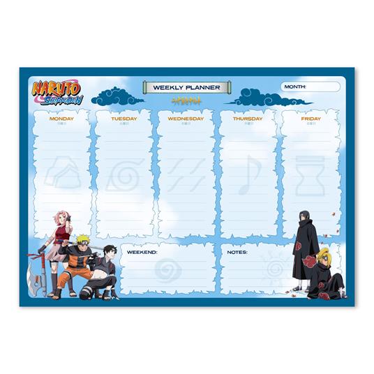 Planner Settimanale A4 Naruto