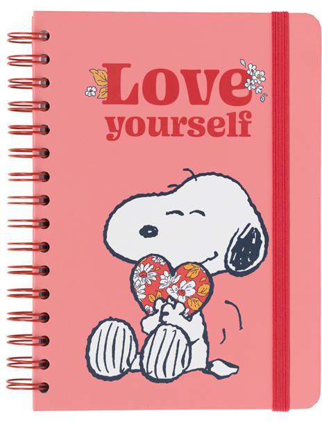 Quaderno copertina rigida A5 Bullet Snoopy Love Yourself