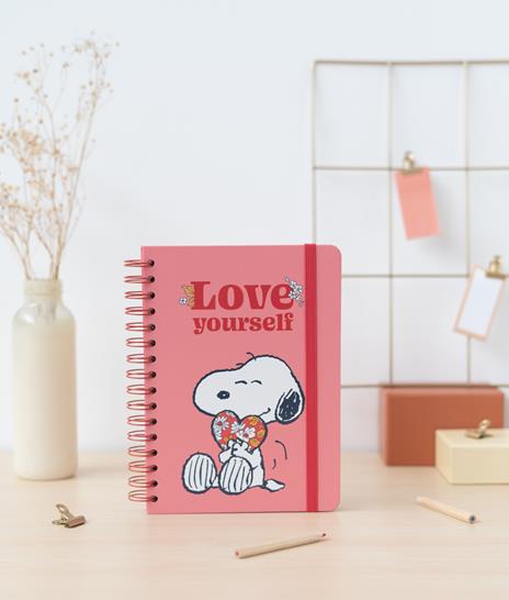 Quaderno copertina rigida A5 Bullet Snoopy Love Yourself - 5