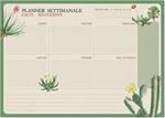 Bloc Planner Settimanale A4 Botanical Cacti Italiano Kokonote