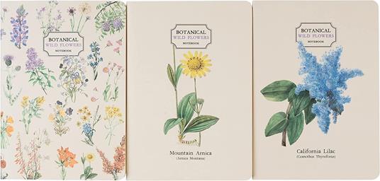 Pack 3 Quaderni A6 Botanical Wild Flowers Kokonote