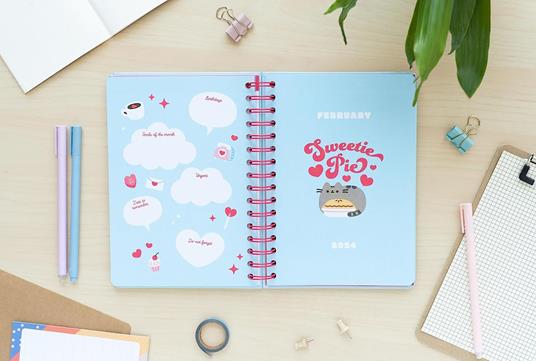 Agenda Scolastica 2023/2024 Vista Settimanale A5 12 Mesi Pusheen Purrfect Love Collection - 6