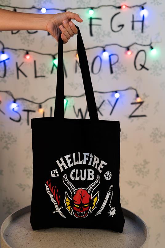 Borsa Di Tela Tote Bag Stranger Things Hellfire Club - 4