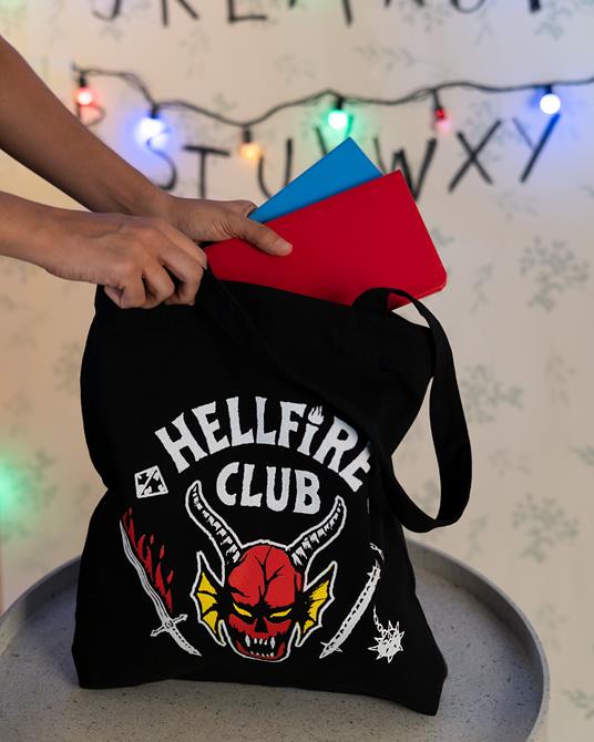 Borsa Di Tela Tote Bag Stranger Things Hellfire Club - 5