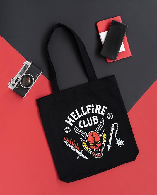 Borsa Di Tela Tote Bag Stranger Things Hellfire Club - 7