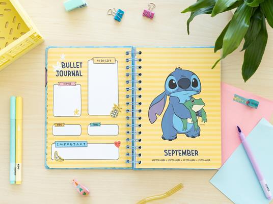 Agenda Scolastica 2023/2024 Vista Settimanale A5 12 Meses Disney Stitch - 7