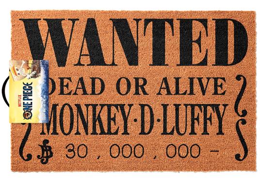 Zerbino One Piece Wanted Dead or Alive Monkey D.Luffy