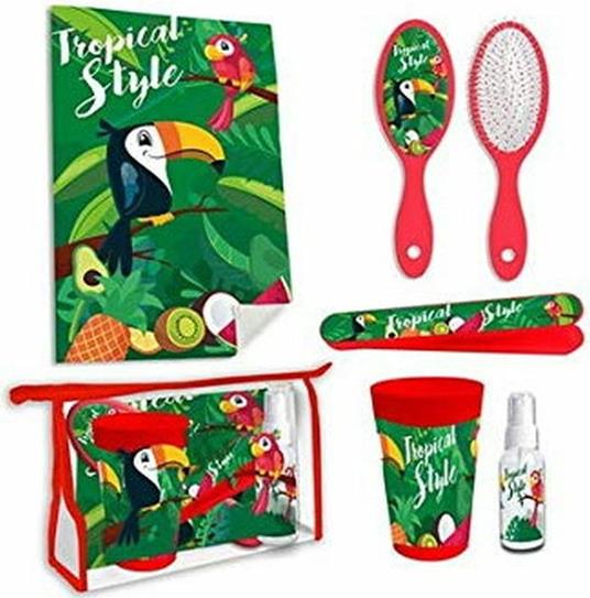 23 X 15 X 8 Cm Tropical Style Toilettas Met Accessoires