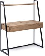 Toilette 121x48x144cm 1 cassetto nero in legno di pino effetto vintage stile industriale Box Furniture