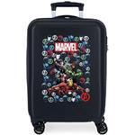 Trolley Da Cabina Avengers Team Abs 55cm 4 Ruote Blu Marino