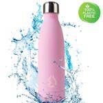 Borraccia Bottiglia Termica Acqua Caldo Freddo Acciaio Inox 500Ml Sport Rosa