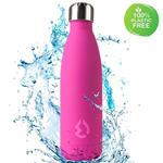 Borraccia Bottiglia Termica Acqua Caldo Freddo Acciaio Inox 500Ml Sport Fuxia