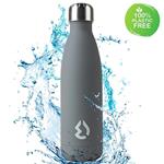 Borraccia Bottiglia Termica Acqua Caldo Freddo Acciaio Inox 500Ml Sport Grigio