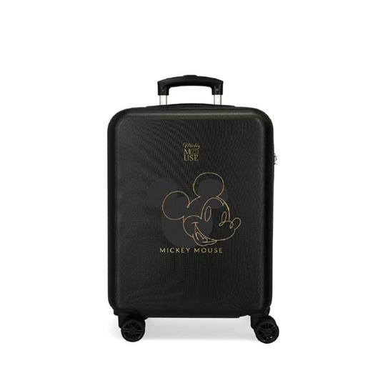 Mickey Outline Life Trolley Da Cabina Abs 55Cm 4 Ruote Nero