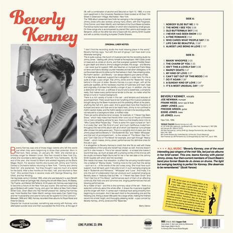 With The Basie-Ites (Limited Edition) - Vinile LP di Beverly Kenney - 2