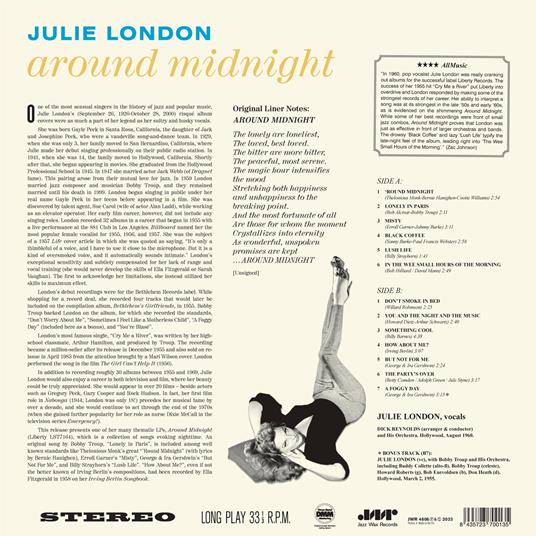 Around Midnight - Vinile LP di Julie London - 2