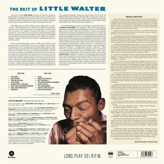 The Best Of Little Walter - Vinile LP di Little Walter - 2