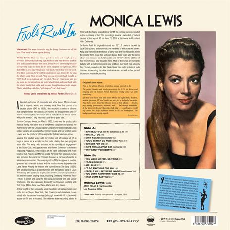 Fools Rush In - Vinile LP di Monica Lewis - 2