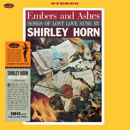 Embers And Ashes (Limited Edition) - Vinile LP di Shirley Horn