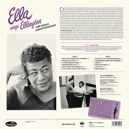 Ella Sings Ellington - Vinile LP di Ella Fitzgerald - 2