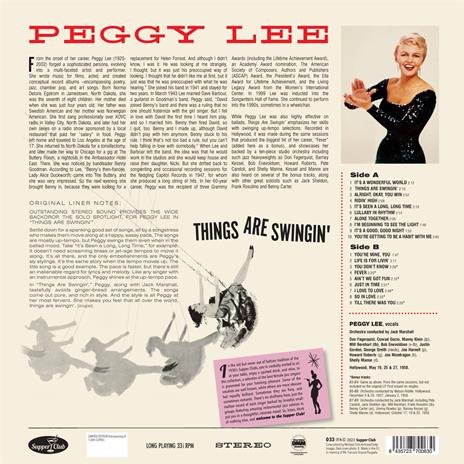 Things Are Swingin' - Vinile LP di Peggy Lee - 2