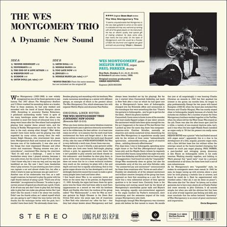 Wes Montgomery Trio. A Dynamic New Sound - Vinile LP di Wes Montgomery - 2